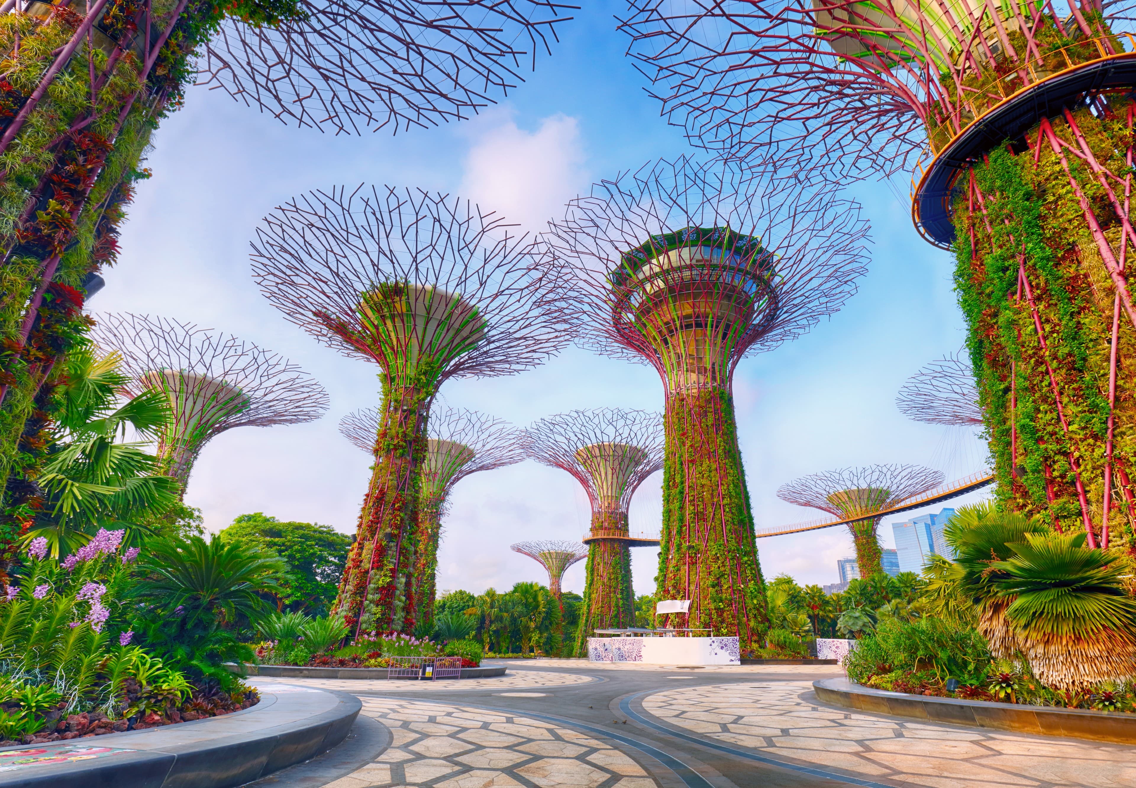 Singapore city background
