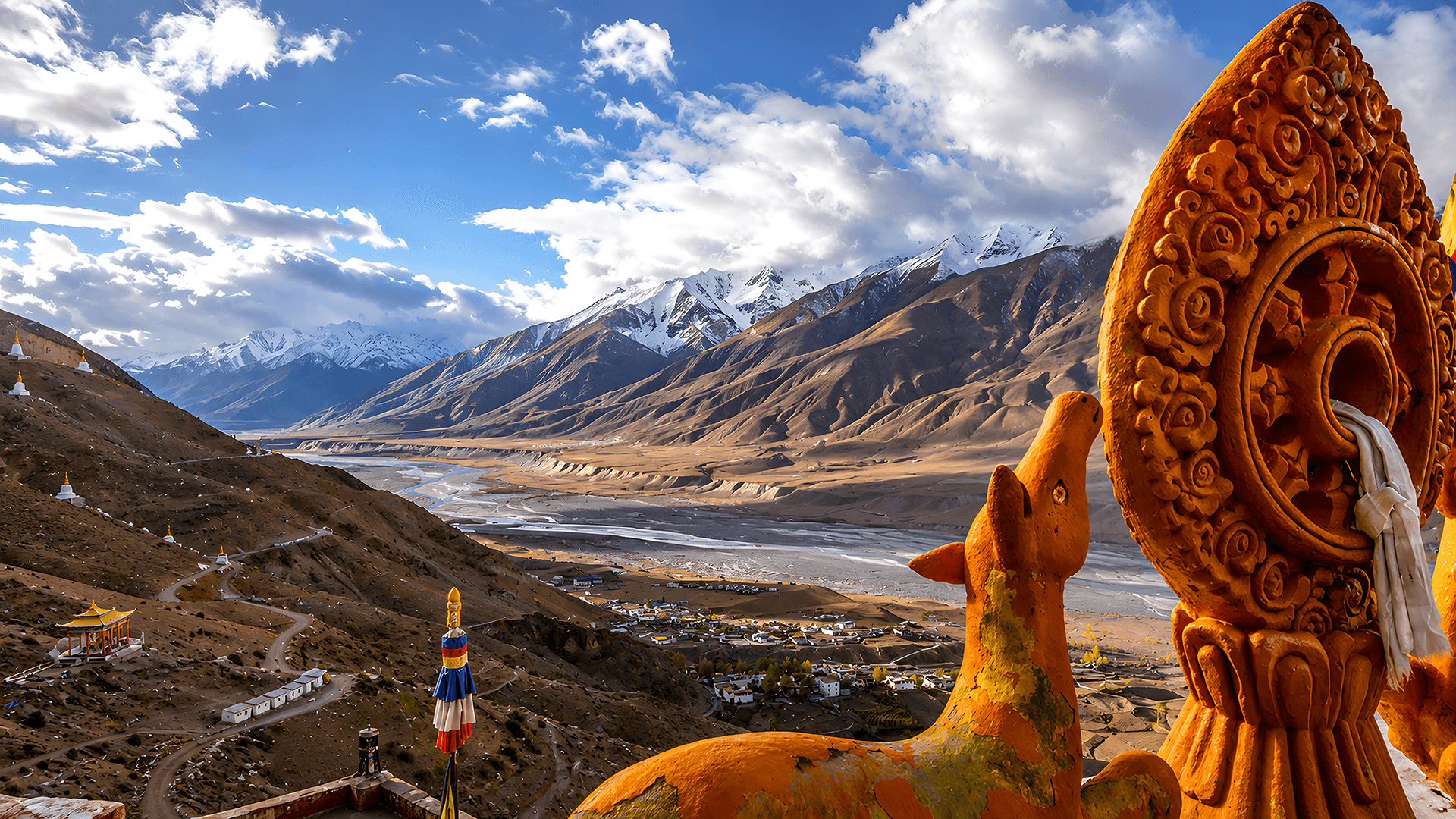 Spiti Valley city background