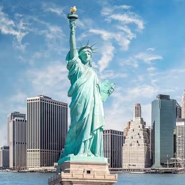 Statue of Liberty with New York City skyline